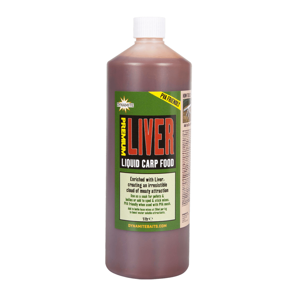 Dynamite Baits Liquid Carp Food - 1L - Liver - KarperCentrale Dynamite Baits Liquid Carp Food - 1L - Liver - KarperCentrale