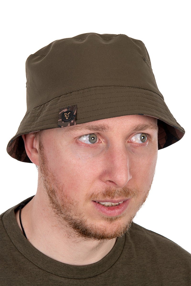 Fox Camo Reversible Bucket Hat - Vissershoedje - dé KarperCentrale Fox Camo Reversible Bucket Hat - Vissershoedje - dé KarperCentrale