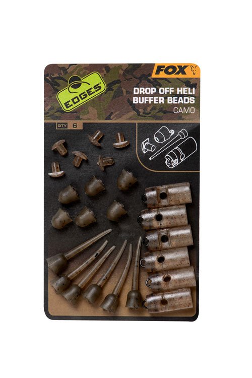 Fox Edges Camo Drop Off Heli Buffer Bead Kit - dé KarperCentrale Fox Edges Camo Drop Off Heli Buffer Bead Kit - dé KarperCentrale