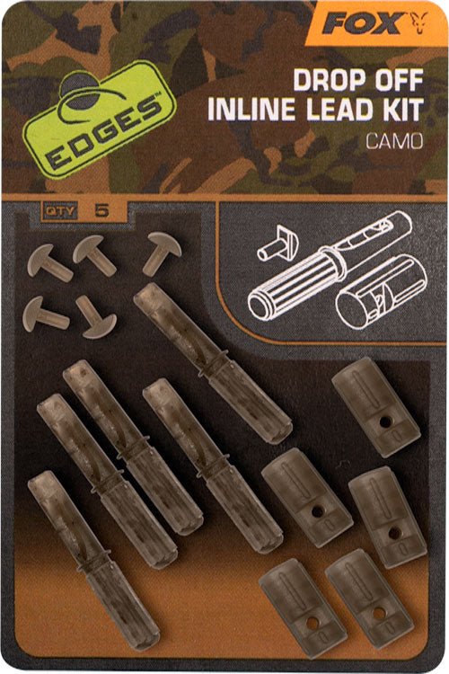 Fox Edges Camo Inline Lead Drop Off Kits - dé KarperCentrale Fox Edges Camo Inline Lead Drop Off Kits - dé KarperCentrale
