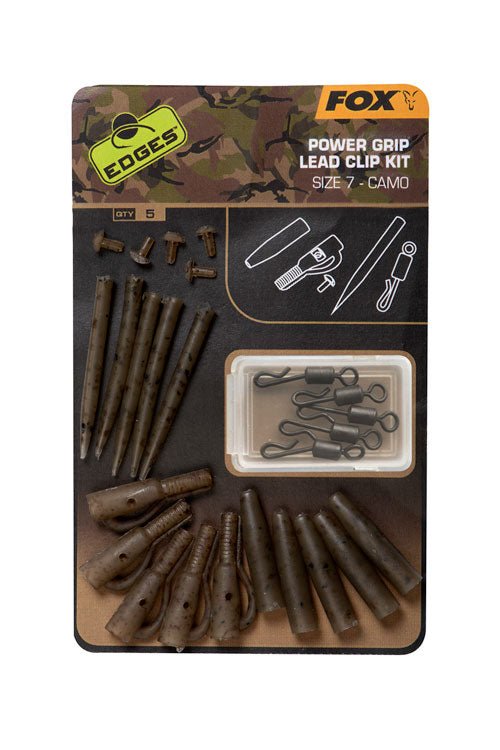 Fox Edges Camo Power Grip Lead Clip Kit - dé KarperCentrale