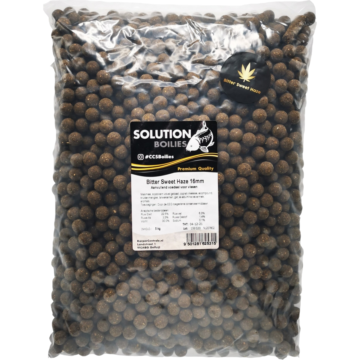 CC Solution Boilies Premium Range - Bitter Sweet Haze Boilies - 5KG - dé KarperCentrale
