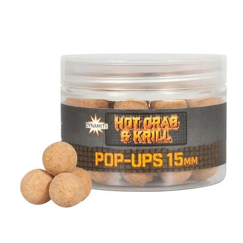 Dynamite Baits Hot Crab & Krill Pop - Ups - Foodbait - 15mm - KarperCentrale