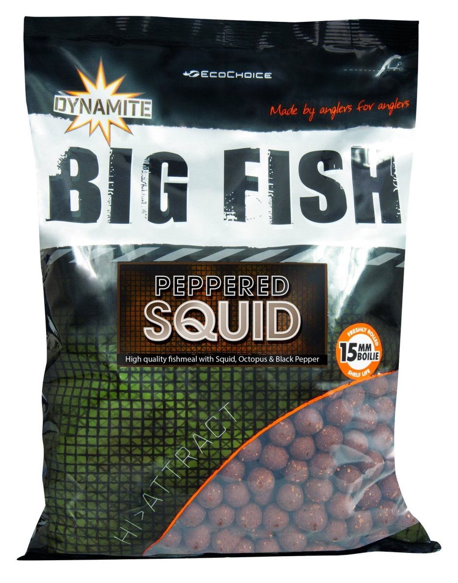 Dynamite Baits Peppered Squid Boilies - 1kg - KarperCentrale