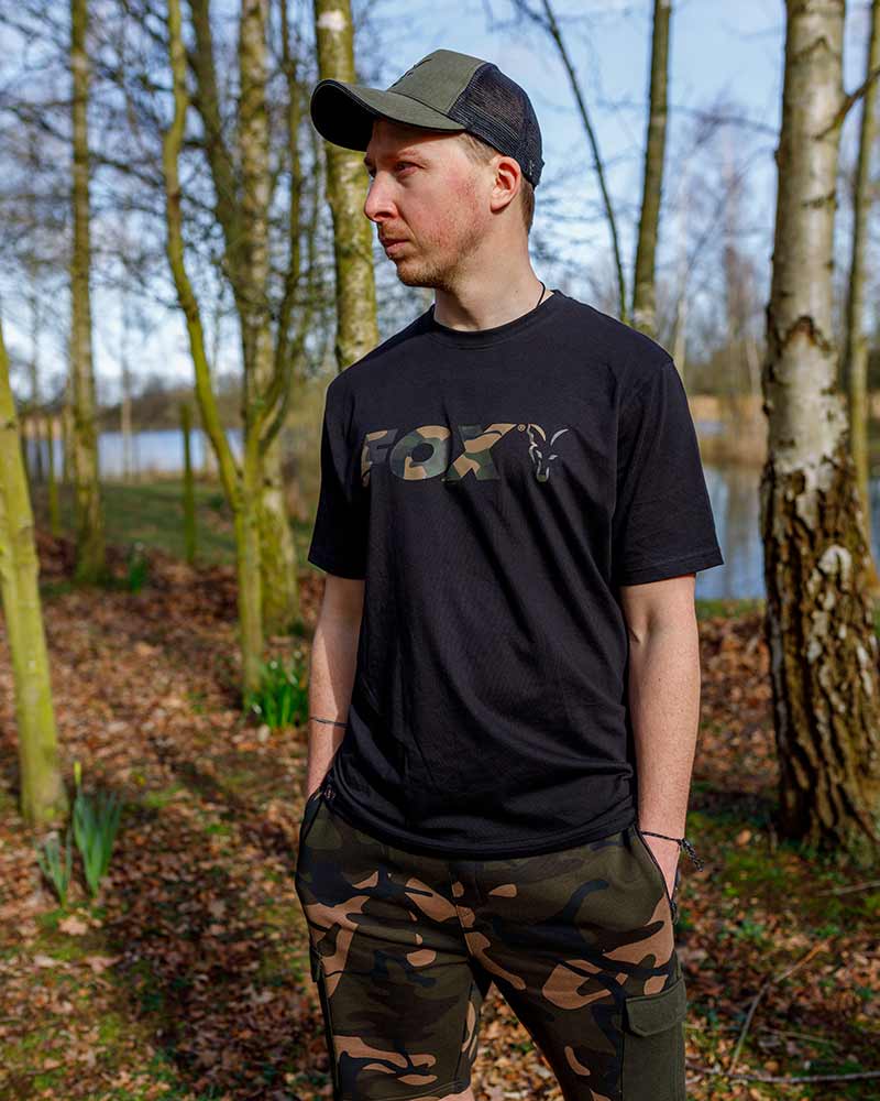 Fox Black Camo Logo T-Shirt - dé KarperCentrale