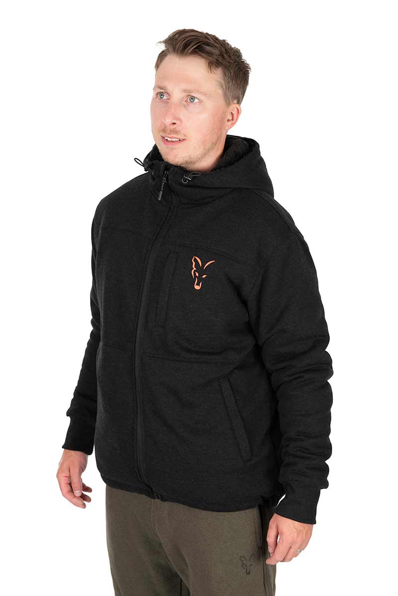 Collection Sherpa Hoody Black/Orange