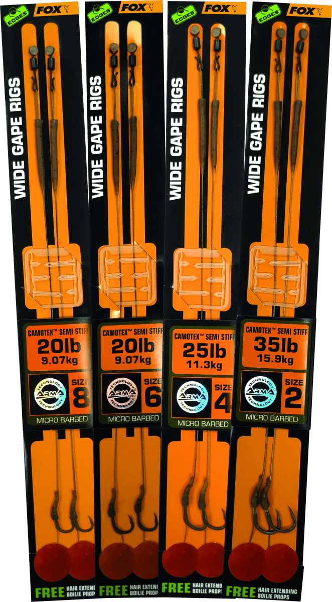 Edges Wide Gape Camotex Semi Steif Fertige Rigs