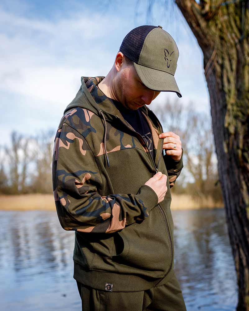 LW Khaki Camo Split Zip Hoody