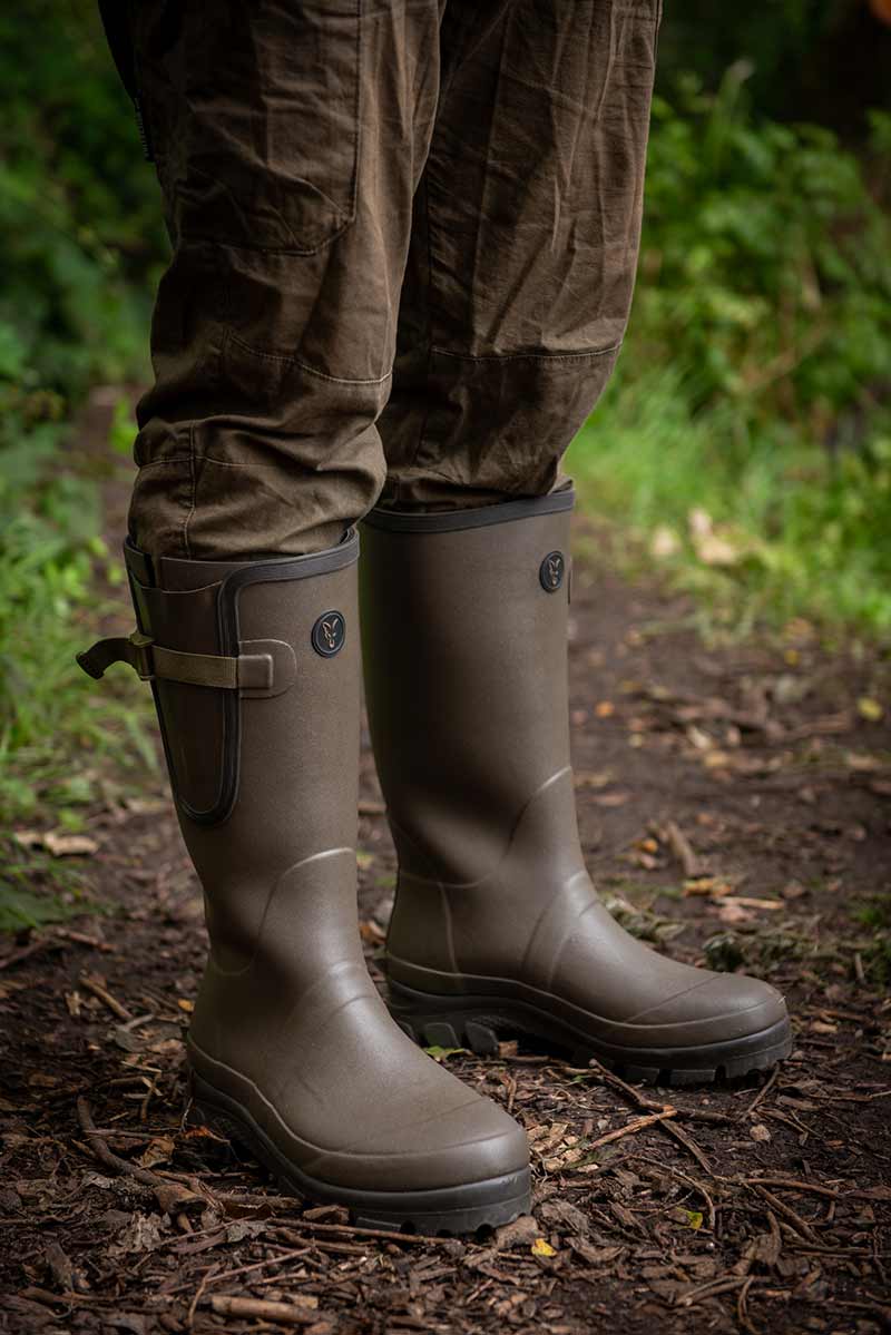 Fox Neoprene Lined Camo khaki Wellies - Laarzen - dé KarperCentrale