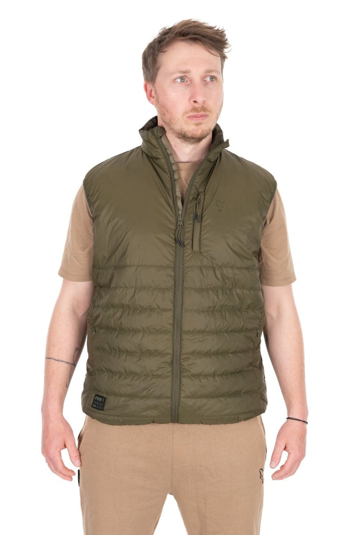 Olive prošívaná vesta 100 - Bodywarmer