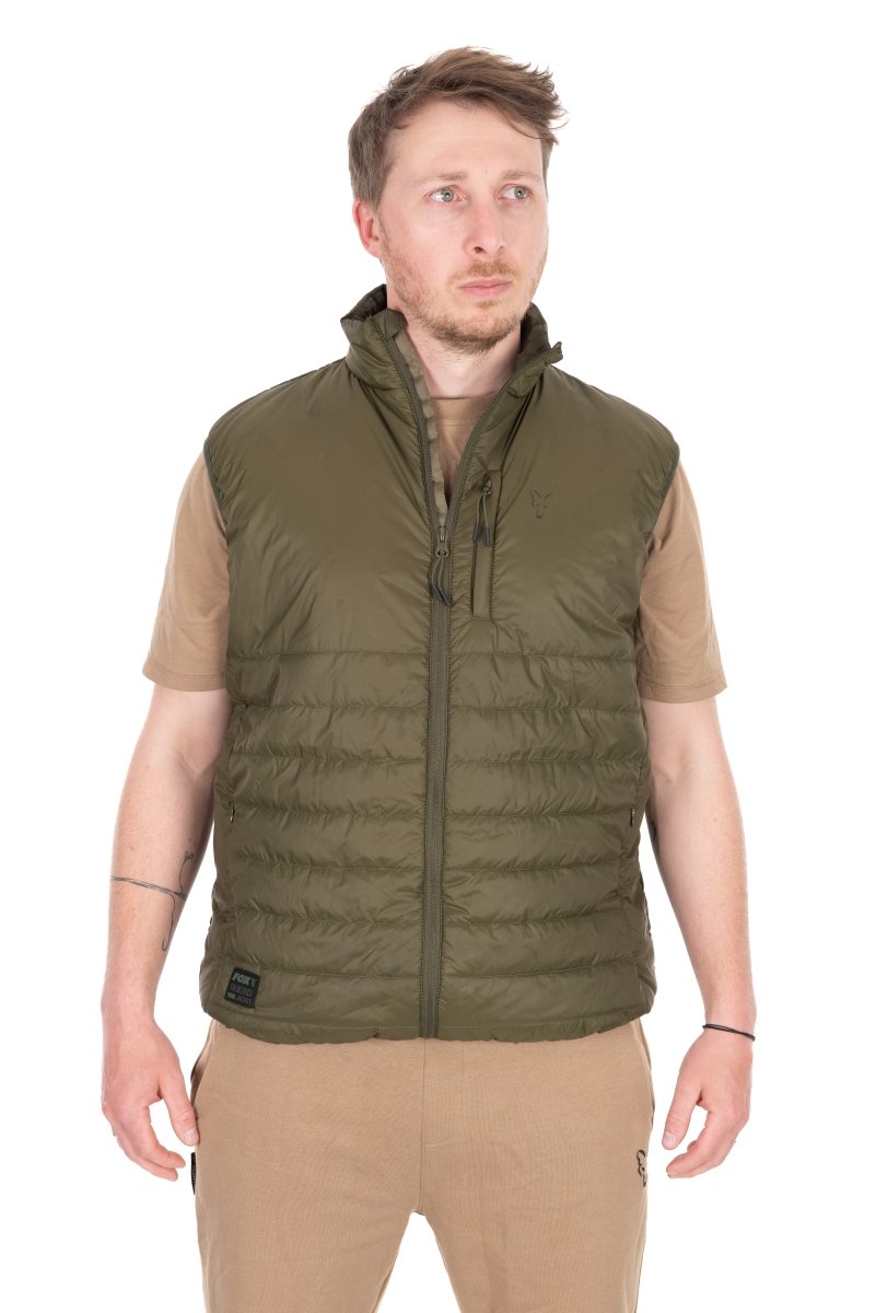 Olive Quilted 100 Gilet - Bodywarmer